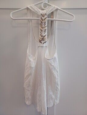 🤍🐚🤎FREE PEOPLE BOHO TANK TOP SMALL